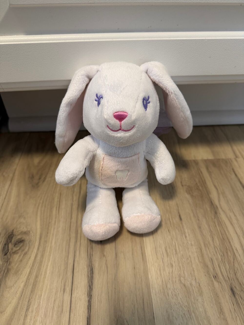 Build-A-Bear 8" Tooth Fairy Bunny Plush Sparkle Glitter Wings Tooth Pocket